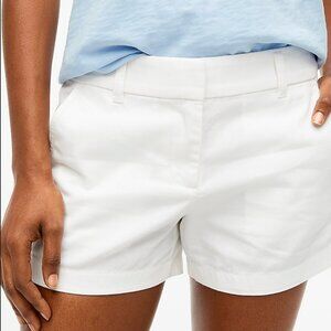 J. Crew Classic Chino Shorts. White. Size:10